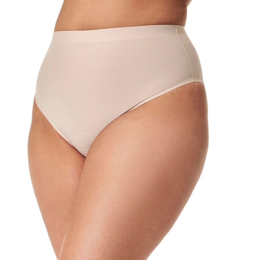Spanx Sheer Control Thong Champagne Beige High Rise Shaping Panty 40130R M